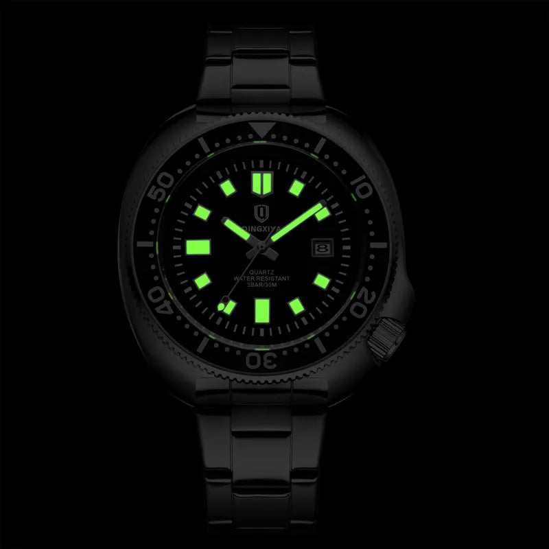 Brand New Fashion Design Quartz Watch for Men Stainless Steel Waterproof Luminous Date Mens Watches Relogio Masculino