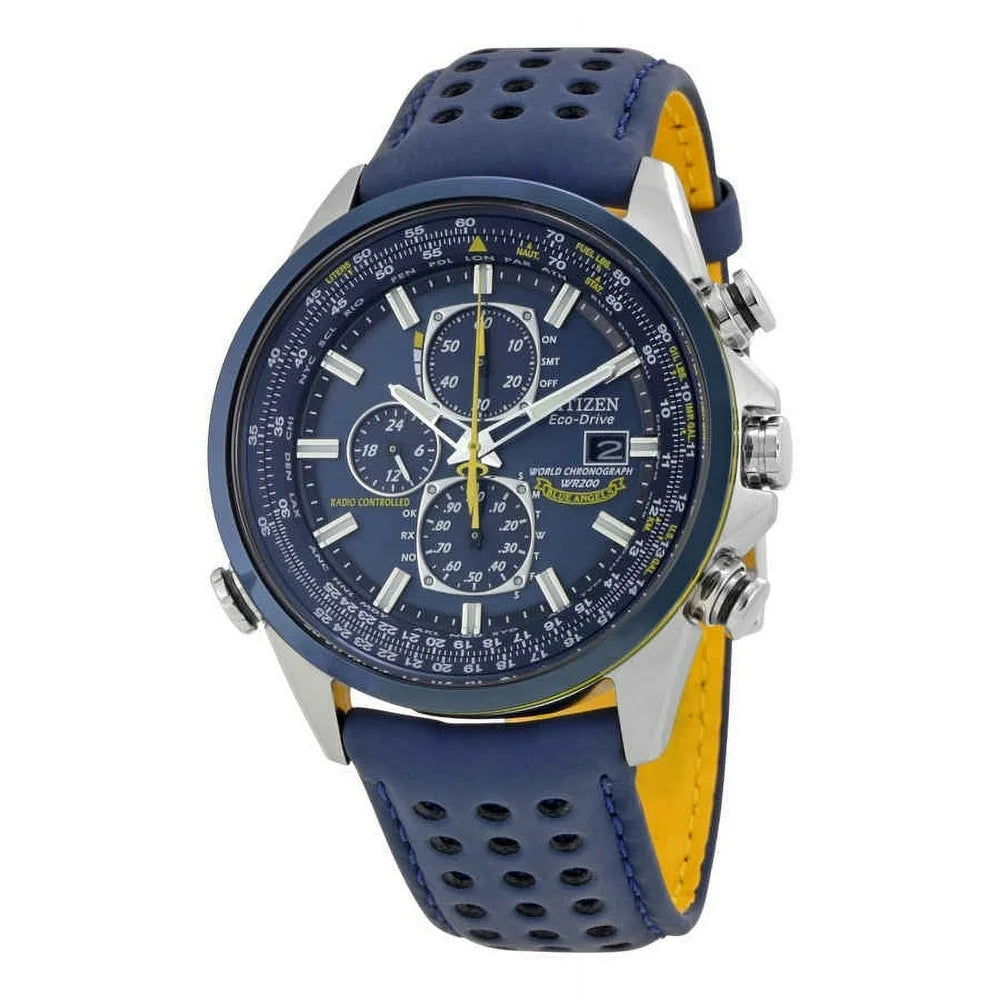 Eco Drive Blue Angels World Chronograph Men'S Watch AT8020-03L